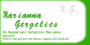 marianna gergelics business card